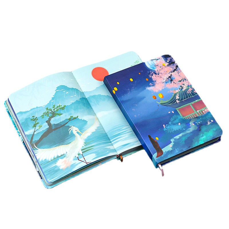 Antieke Artistieke Conceptie Retro Dagboek Hand Grootboek Schattige Kleine Verfrissende Student Notebook Volledige Kleur Pagina Notepad Notebook