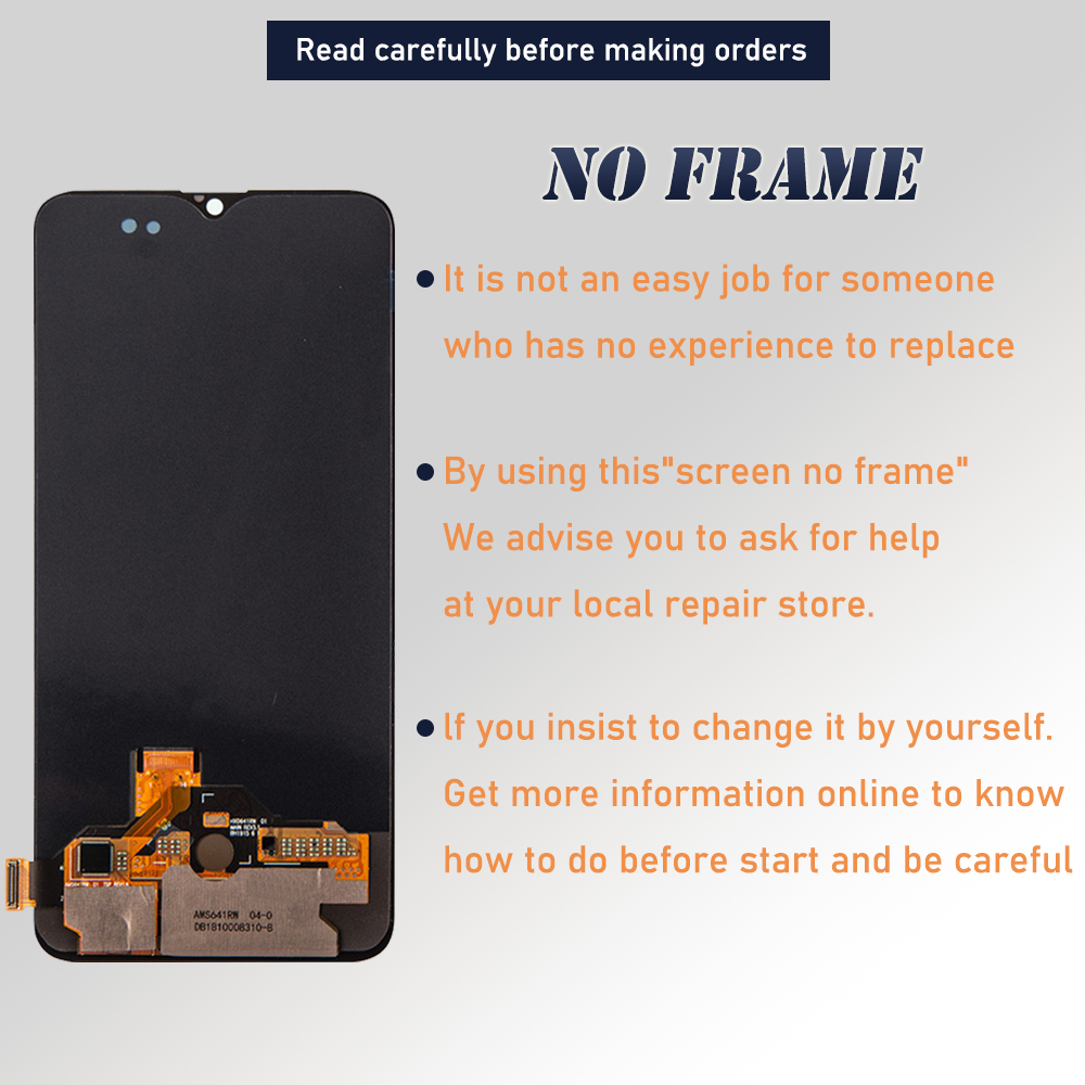 6,4-calowy wyświetlacz OLED LCD robić OPPO R17 RX17 zawodowiec (R17 zawodowiec) CPH1893 Wyświetlacz z ekranem dotykowym Digitizer robić Oppo RX17 Neo LCD CPH1893 Zamiennik