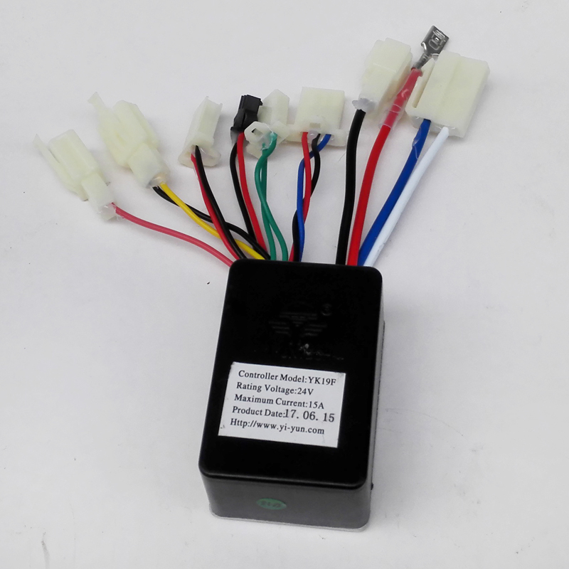 12v 24v 36v 48v 250w 350w 500w 1000w dc elektrisk sykkelmotor børstet kontrollerboks til elektrisk sykkelscooterkontroller  yk31c: 24 v 15a yk19f