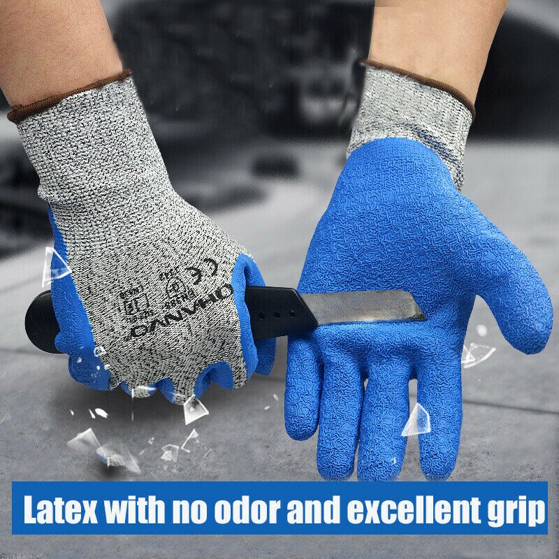 Coated Safety Work Gloves Cut Resistant 3 Level Anti-cut Gloves Safety Working