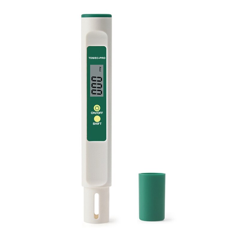 3 In 1 Temp TDS EC Meter Digital Water Tester Portable Temperature Test Pen Detector For Drinking Water Aquarium: green