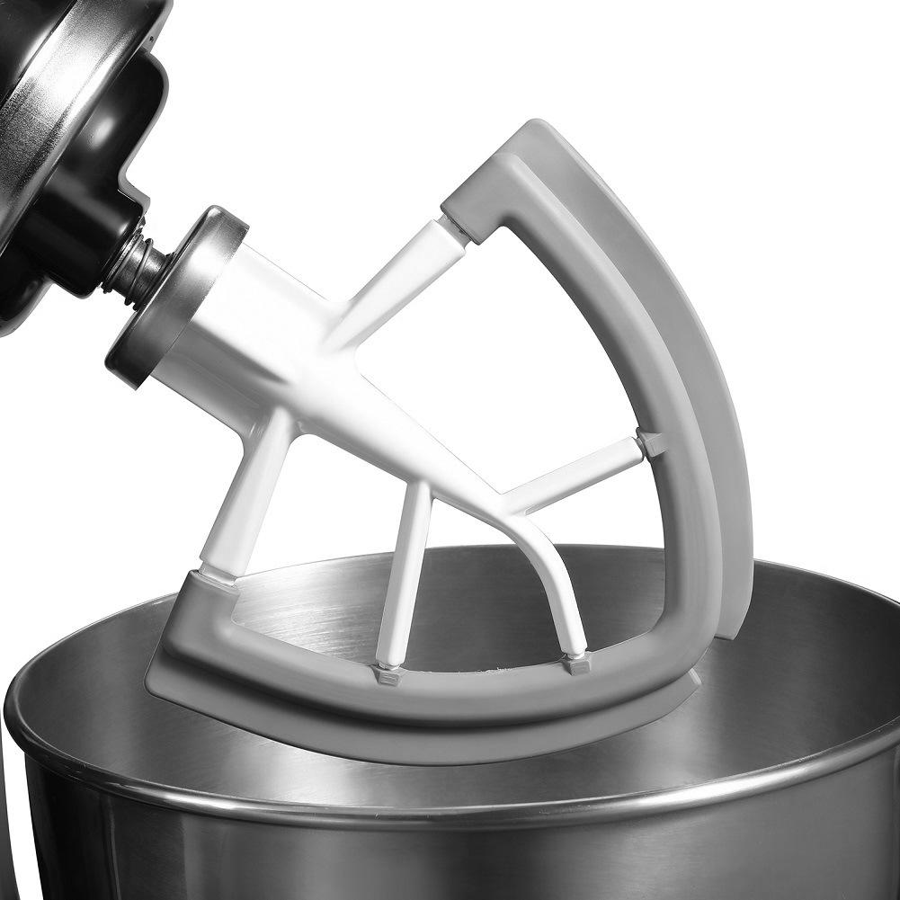 Flexibelt silikonkant vispblad för köksutrustad tilt-head stativblandare 4.5-5qt mixer mixerhuvud sojamjölksblandare tillbehör