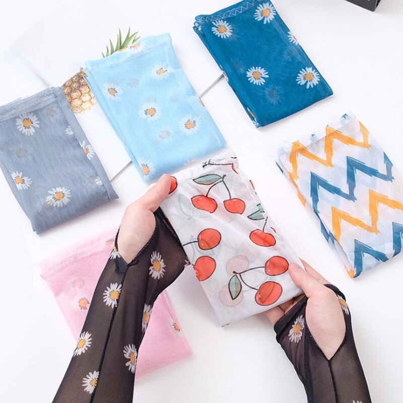 1 pairs Style Ice Silk Arm Sleeves Colorful arm Warmers Summer Sports Protection Running Cycling Driving Sunscreen
