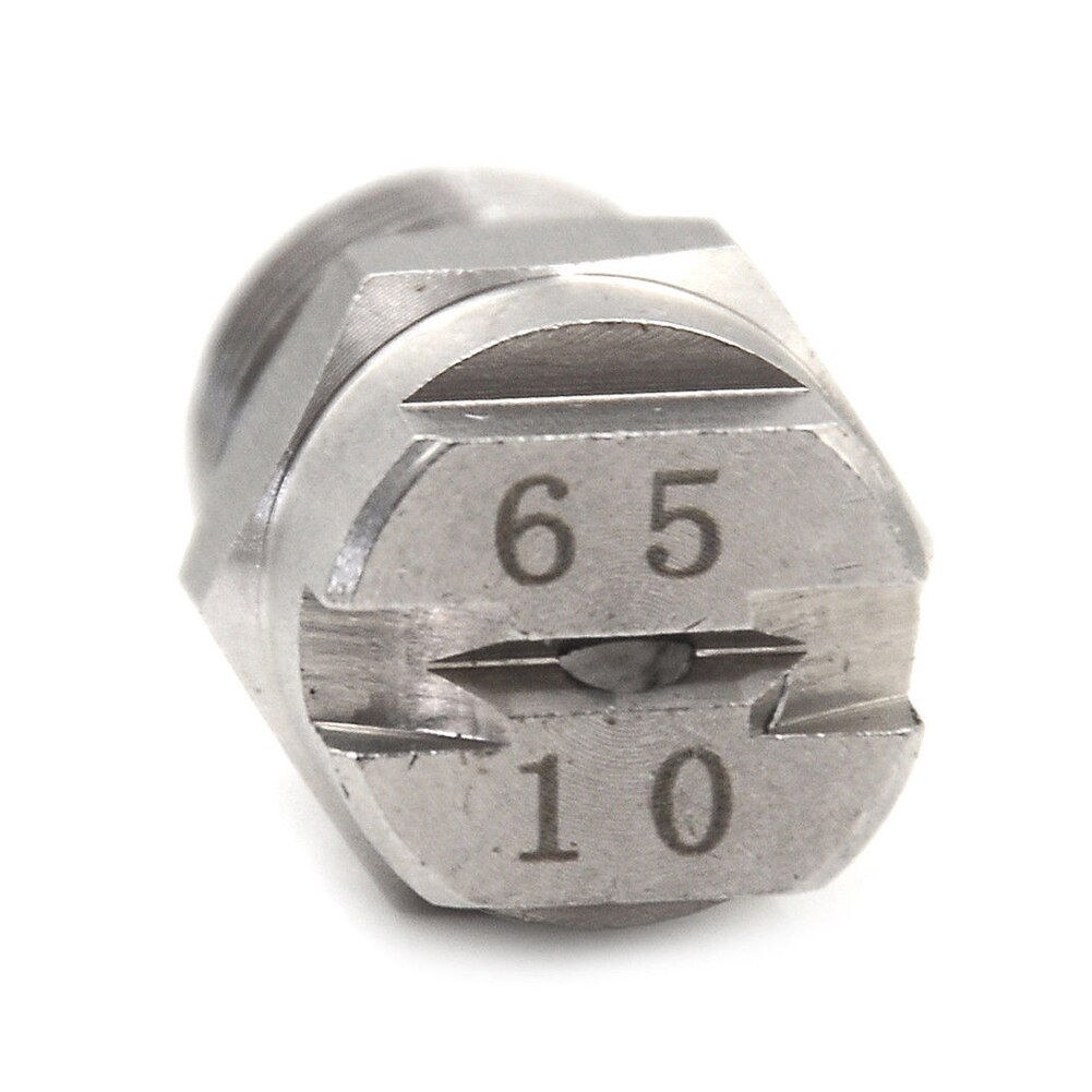 Spray Nozzle Practical Durable Large Angle Impact Tip Industrial Flat Fan V Jet Washing Tool 1/4 Inch Cleaning Stainless Steel