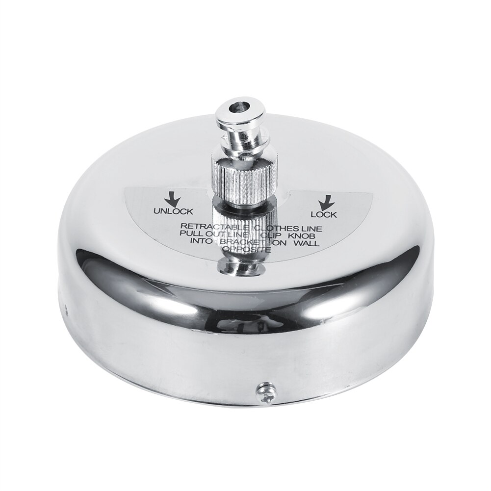 Stainless Steel Retractable Clothes Line Dryer Indoor Outdoor Laundry Single Clothesline Home Round Clothes Line Slip-resistant