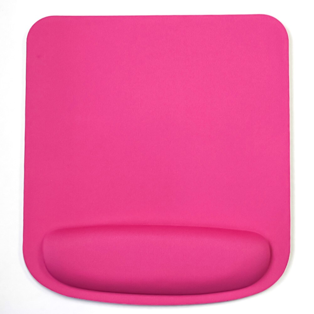 MOUSE PAD Thicken Square Comfy Wrist Mouse Pad For Optical/Trackball Mat Mice Pad Computer: Rose red