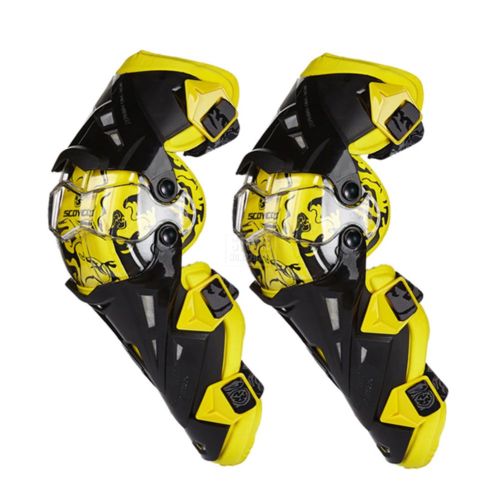 Scoyco Motorcycle Knee Pads Motocross Off-road Knee Guard Protective Gear Wearable Motocross Elbow Pads+Knee Pads Four Seasons: K12 YL Keen Pads