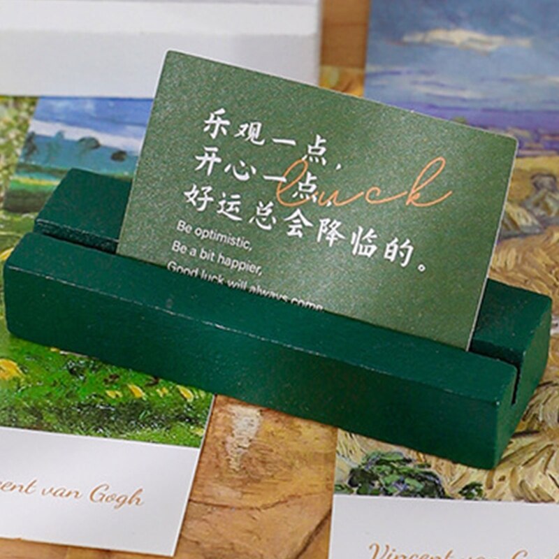 Kolorowe drewniane notatki uchwyt stojak na zdjęcia długie drewniane stojaki idealne robić wyświetlania LOMO zdjęcia kartki pocztowe małe obrazy olejne