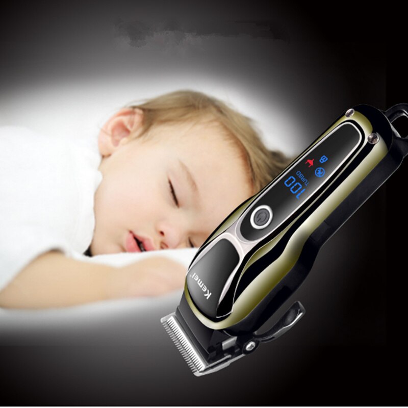 Strong Power Hair Trimmer Rechargeable Cutter With 4 Limit Combs No Skin Injury Cutting Machine Low Noise Electric Clipper