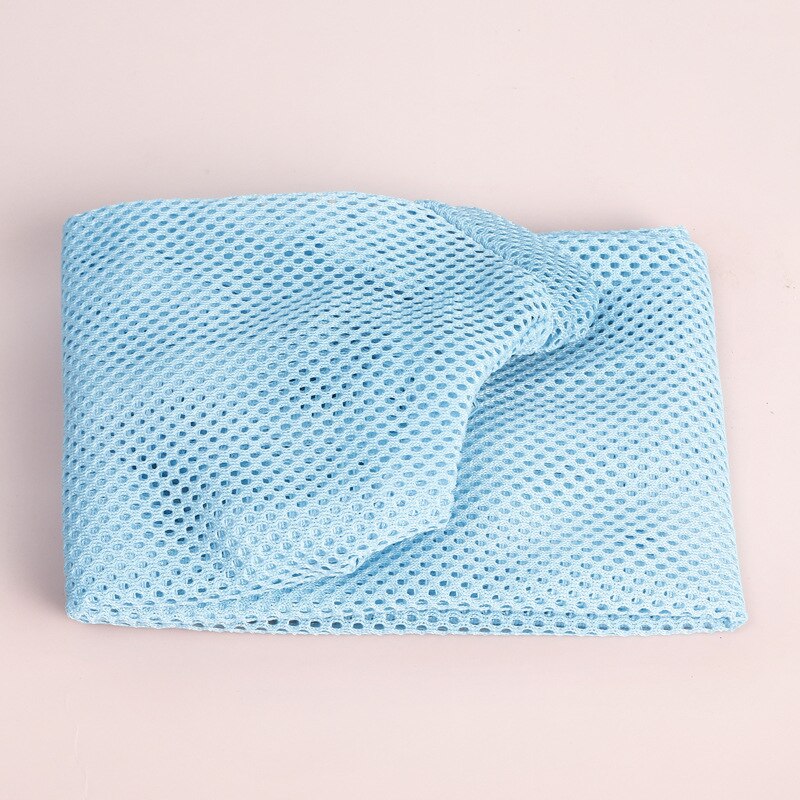 Bolsa de banho para gatos, mochila de malha para limpar as unhas, sem arranhões, com contenção para as unhas: Azul