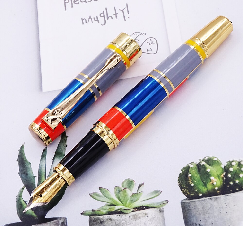Hero 767 Fountain Pen with Golden Trim Colored Ink... – Vicedeal