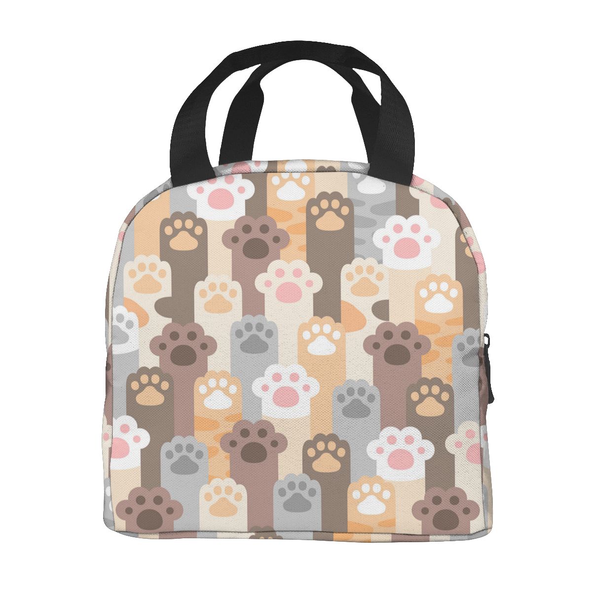 Lunch Bag Cat Paw Footprint Thermal Insulated Lunch Box Tote Cooler Bag Bento Pouch Lunch Container Food Storage Bag