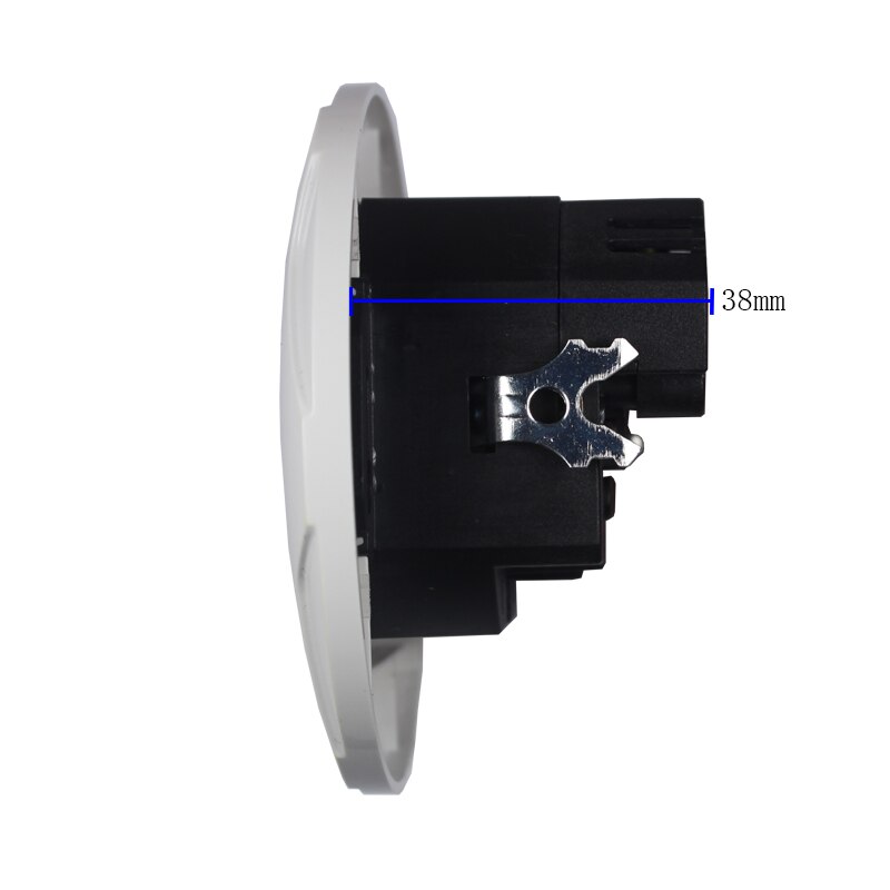 Prise murale USB ronde Double Port USB 5V 2A Usb arbre bois couleur prise electrique steckdose C001