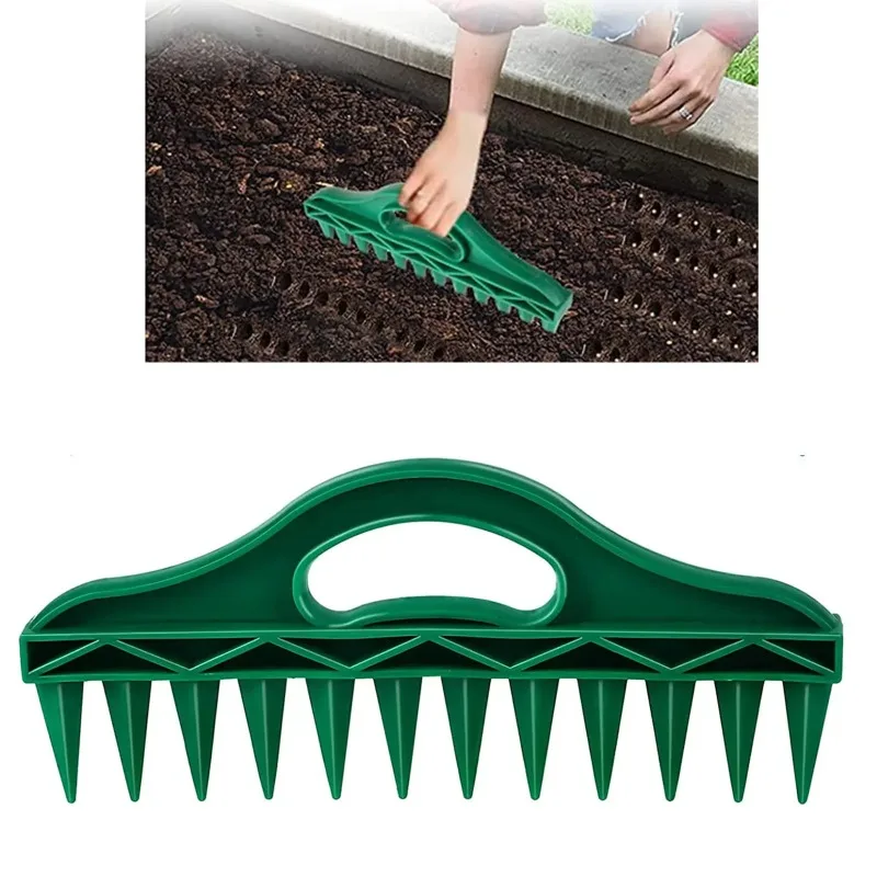 Garden Hand Seeder Tools 12 Holes Seed-in Rapid Drilling Soil Planter Nursery Flower Pot Vegetable Plant Sowing Seeds Dispenser