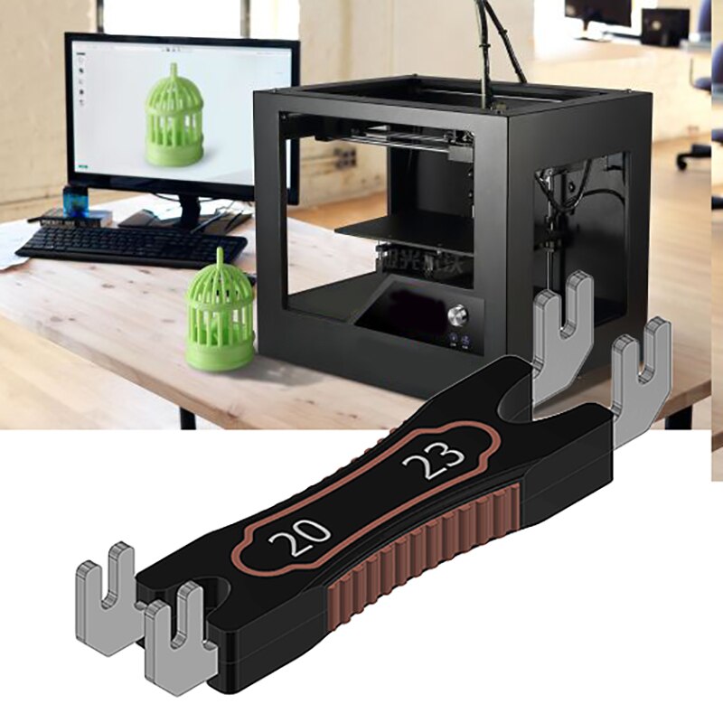 3d skrivertilbehør 20mm-23mm dobbelbruks ekstruderdyseverktøy til  v6 ender -3 prusa