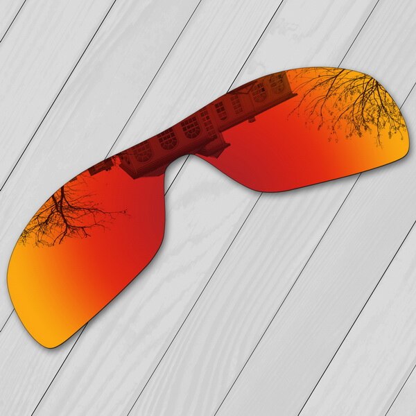E.O.S Polarized Enhanced Replacement Lenses for Oakley Antix Sunglasses - Multiple Choice: Fire Red