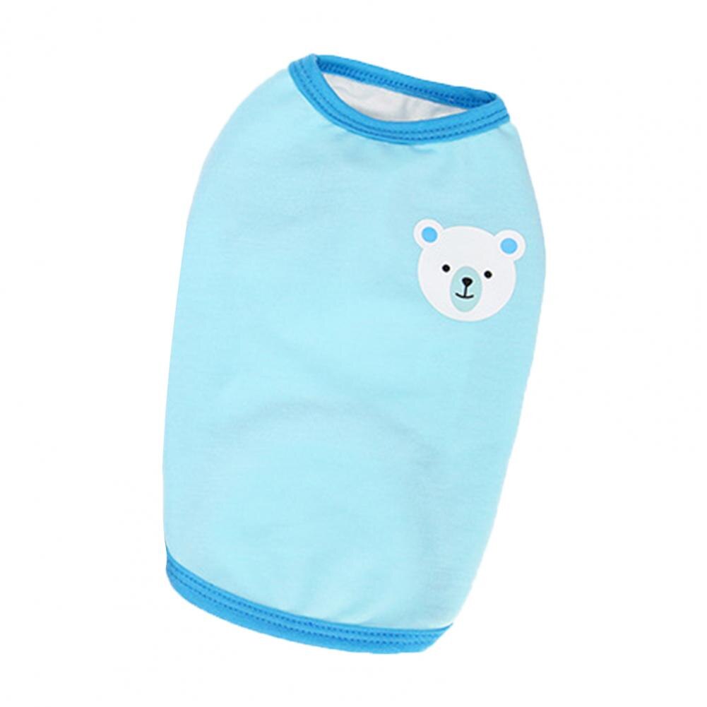 Haustier Weste Karikatur Ebene Druck Entzückende Polyester Zwei-auf Beinen Hund zur Seite fahren Bluse für Sommer Hund Kleider Lieferungen Haustier Produkte