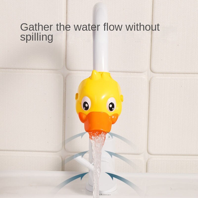 Animal Cute Duck Elephant Faucet Extender Water Children Saving Cartoon Tool Help Baby Washing Hands Bathroom Bath Toy Kids