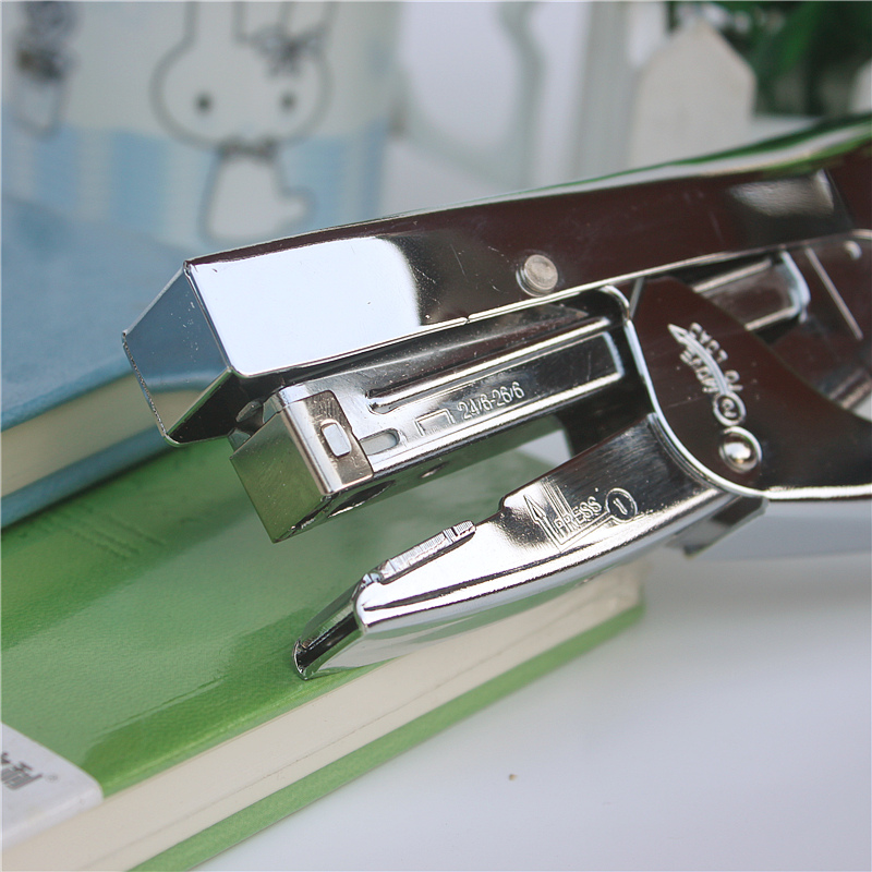 Full metal tang nietmachine nietmachine gebruik 24/6 Standaard nietjes Efficiënte kantoor briefpapier Besparen inspanning Nietmachine