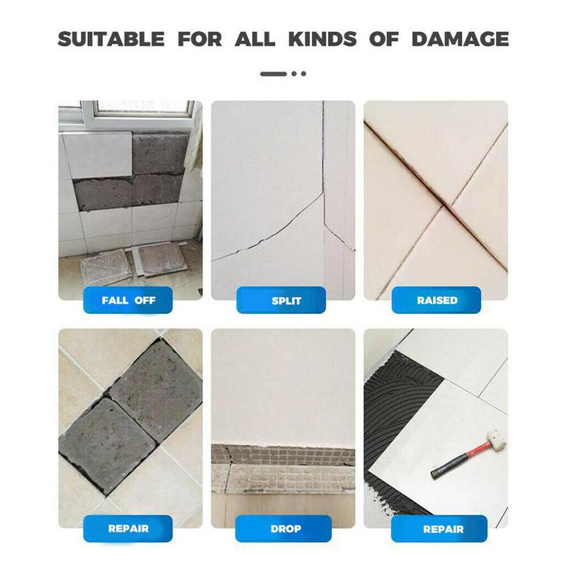 1Pc Tile Adhesive Easy Bond Heavy-duty Tile Adhesive Tile Household Loose Repair Adhesive Tile Repair Adhesive Q0X1