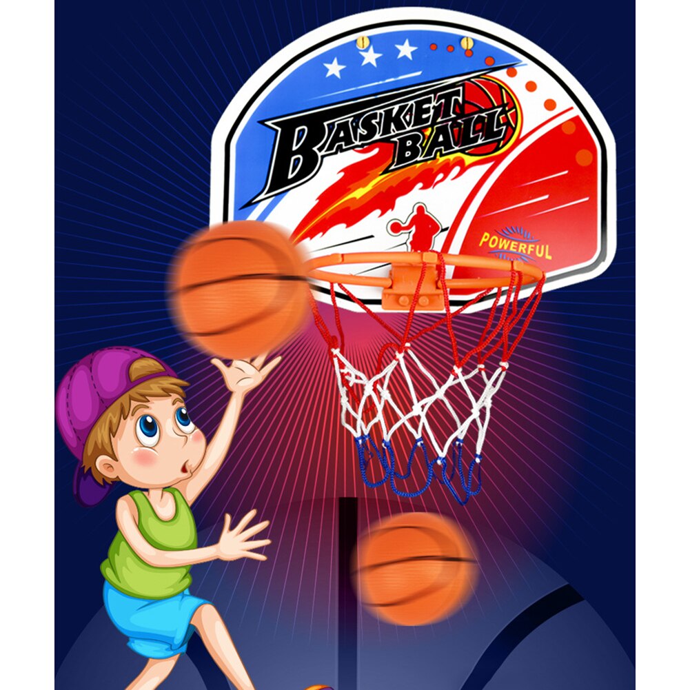 27*21cm giocattoli di plastica rimbalzi Indoor regolabile appeso basket Netball Hoop scatola da basket Mini basket Board Ball Game