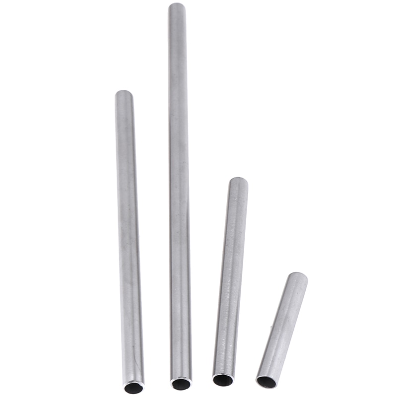 304 Stainless Steel Capillary Tube 8mm OD 7mm ID 50mm/80mm/100mm/200mm Length Silver For Hardware Accessories