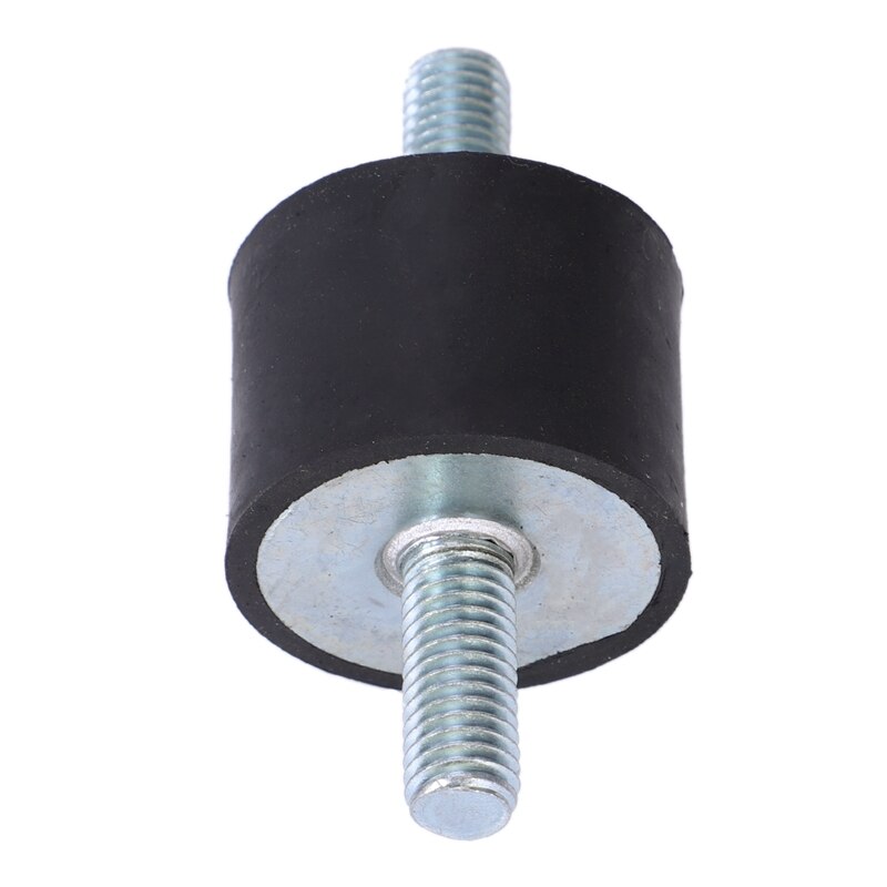 Amortiguador de goma M10 de 4 piezas, doble rosca externa, aislador de vibración antivibración, duradero