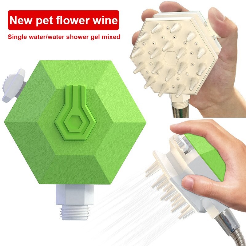 Hond Borstel Kat Grooming Kam Cleaning Tool Haar Remover Borstel Huisdieren Benodigdheden Voor Katten Borstel Douche Ontharing Kam voor Honden: green