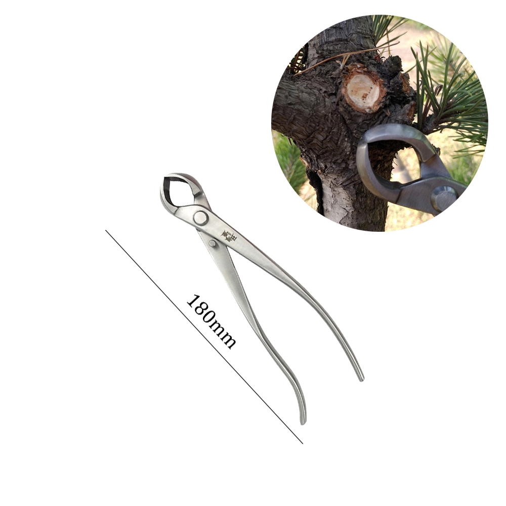 Herramienta de corte de poda de bonsái de acero inoxidable, tijeras para plantas y árboles, cortador de alambre para herramientas de poda de jardín: Naranja