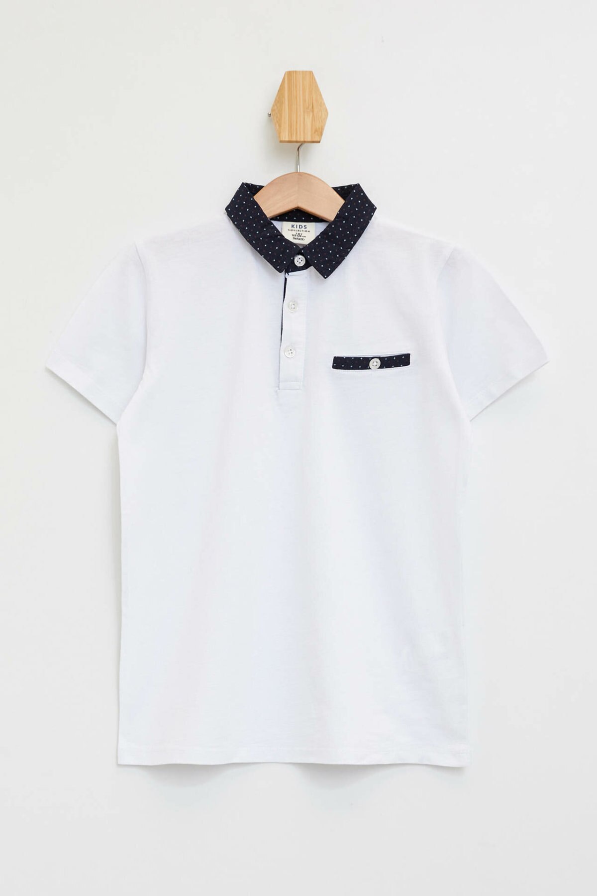 DeFacto Junge Casual Revers Komfort T-Shirt Jungen Lässig Weiß Tops Kinder Dünnes T-shirt Sommer-M1527A619HS