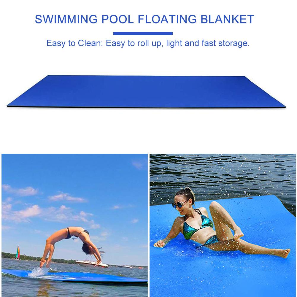 Schwimm Wasser Pad Matte reißfest 2-schicht XPE Roll-up Schwimm Insel für Pool See Ozean