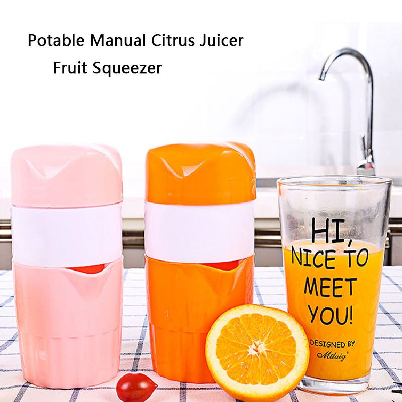 Draagbare Handmatige Juicer Cup Voor Citrus Oranje Citroen Fruitpers Kind Gezond Leven Drinkbaar 100% Originele Juicer Machine