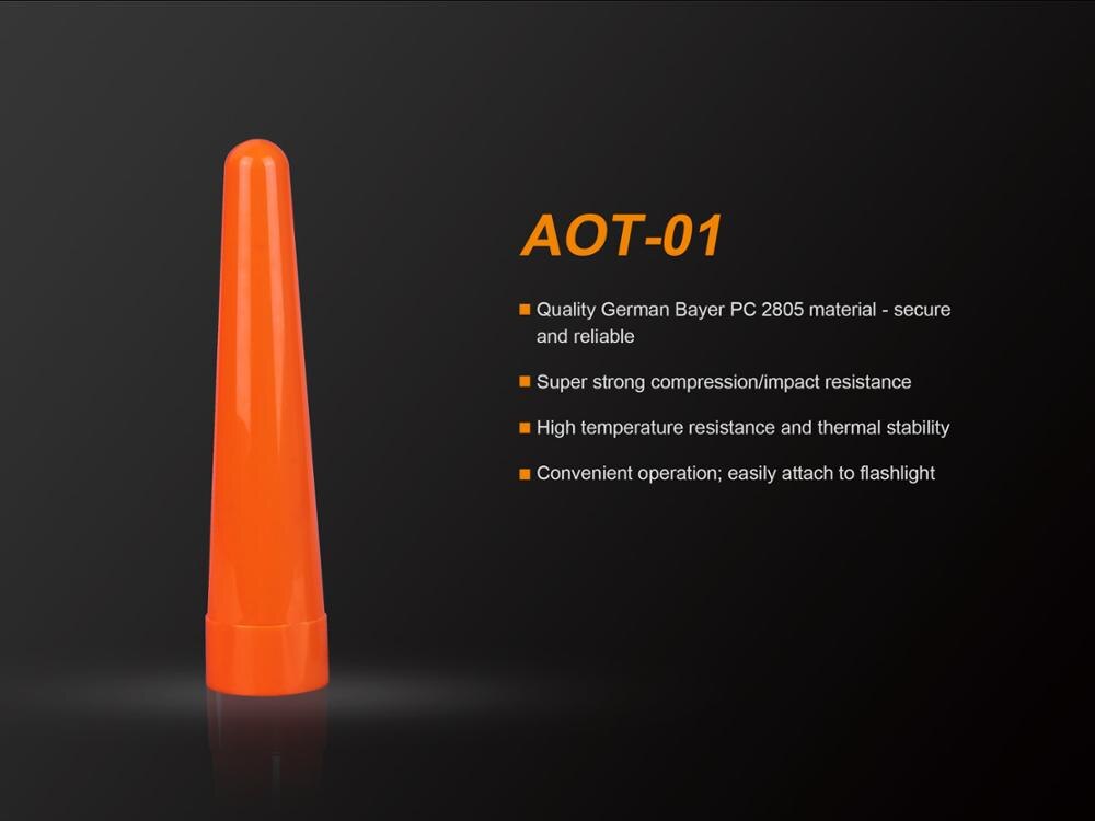 Fenix AOT-01 AOT-S AOT-M AOT-L Zaklamp Rode Traffic Wand Cap Tip Signaal Lamp Voor LD12 PD32 PD35 TK15 K22