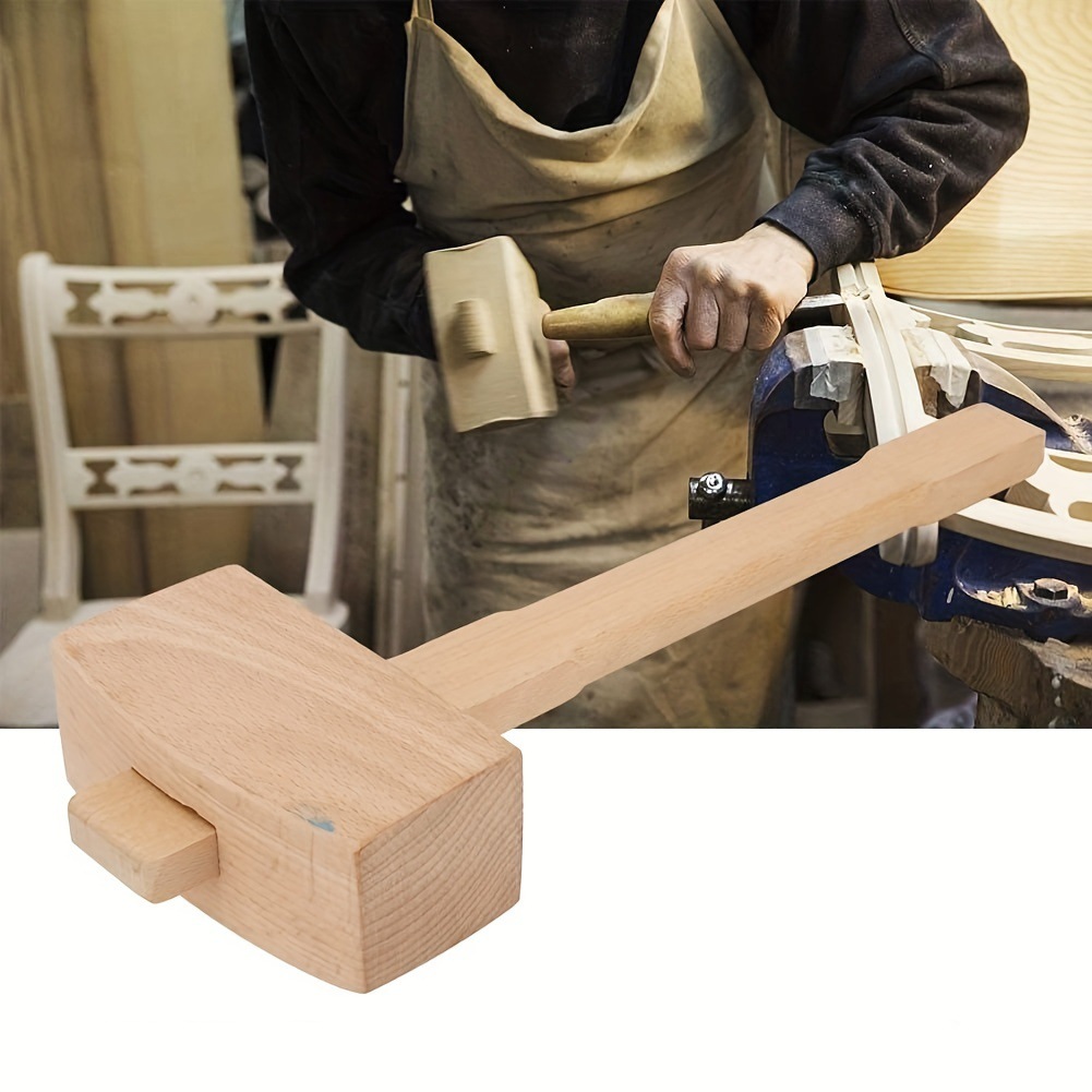 DIY Leder Buche Massivholzbearbeitung Hammer Schreiner Holzbearbeitung Hammer Holz Kopf Hammer Handbetriebene Werkzeuge