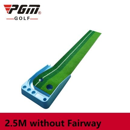 Pgm Mini Golf Clubs Putter balle retour 2.5M/3M intérieur Golf mettre vert formateur Portable Golf pratique mettre tapis: Blue 2.5M No fairway