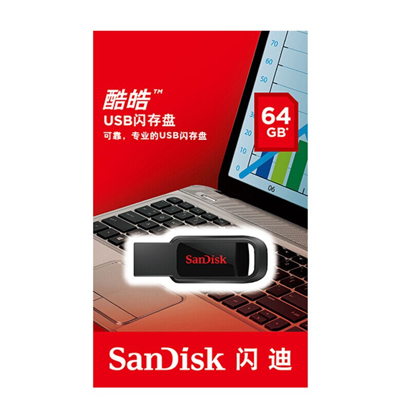 Sandisk Pendrive 16GB 32GB 64GB CZ61 disco de memoria en llave Mini pequeño Flash Cle memoria Stick USB 2,0 32G