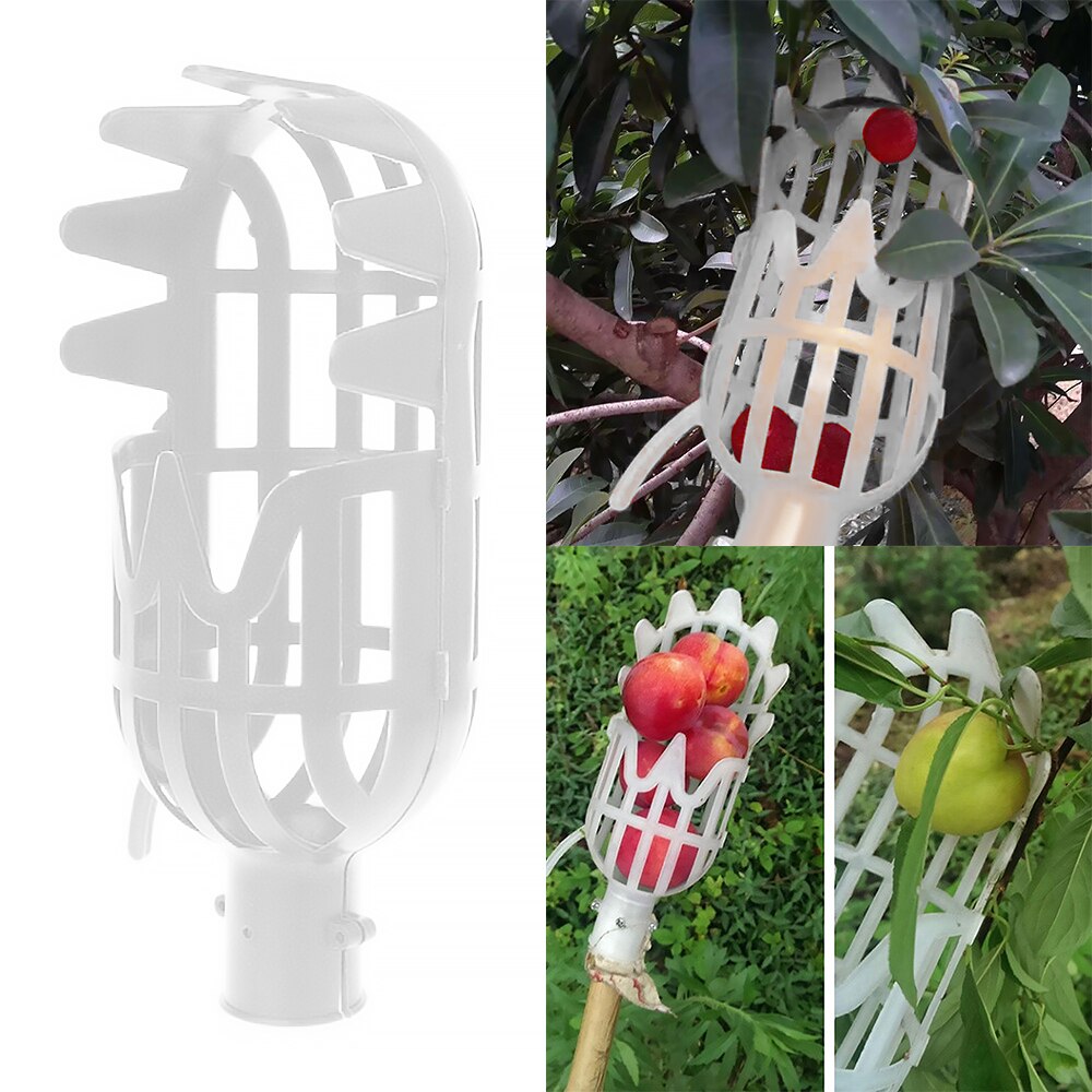 Tête De Cueilleur à Fruits En Plastique - Sans Manche, à Fixer Sur Un Poteau - Pour Fruits Hauts (pêches, Cerises, Etc.)