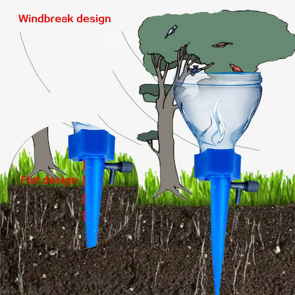 Bequem 12Stck Anlage Wasser Trichter Blumen Tropfen Spikes Automatisch Bewässerung Werkzeuge VA88