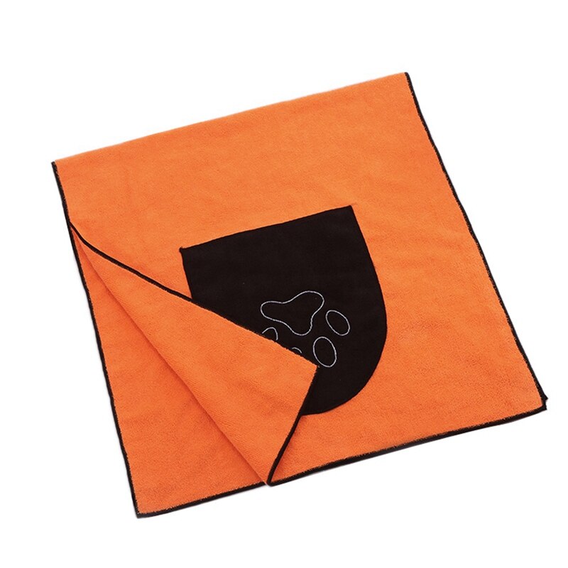 Huisdieren Honden Badhanddoeken Sneldrogend Super Absorberende Douche Handdoek Met 2 Zakken Voor Kleine Medium Grote Honden 50*100 Cm