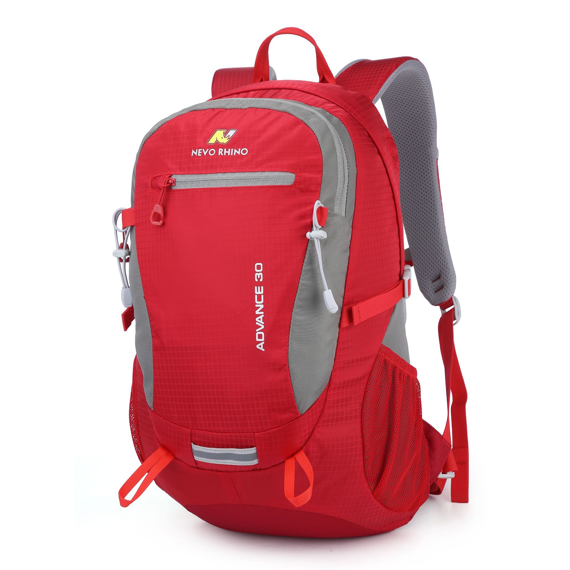 NEVO RHINO-Mochila deportiva para hombre y mujer, morral escolar de 30l para escalada, viaje, acampada, senderismo: Rojo