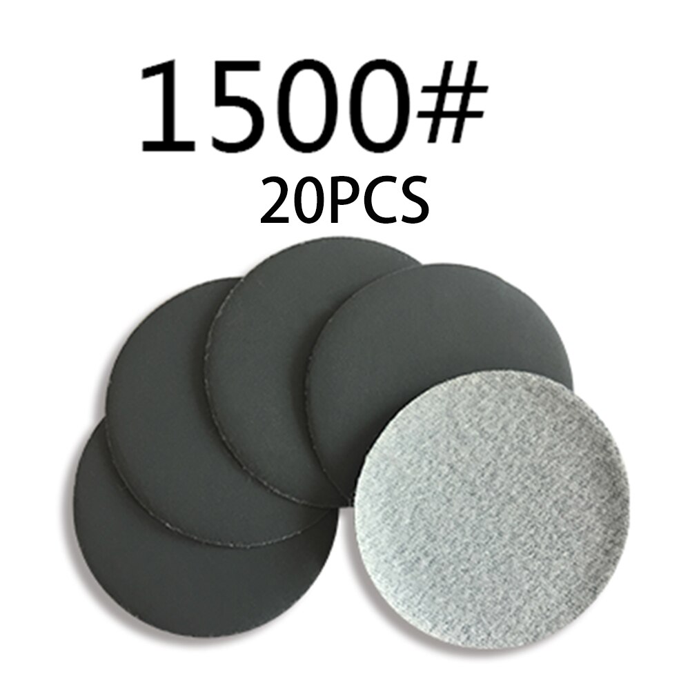 Discos de lijado de herramientas equipo de cerámica 20 piezas gancho y lazo de papel de lija 400-10000 arena: 1500