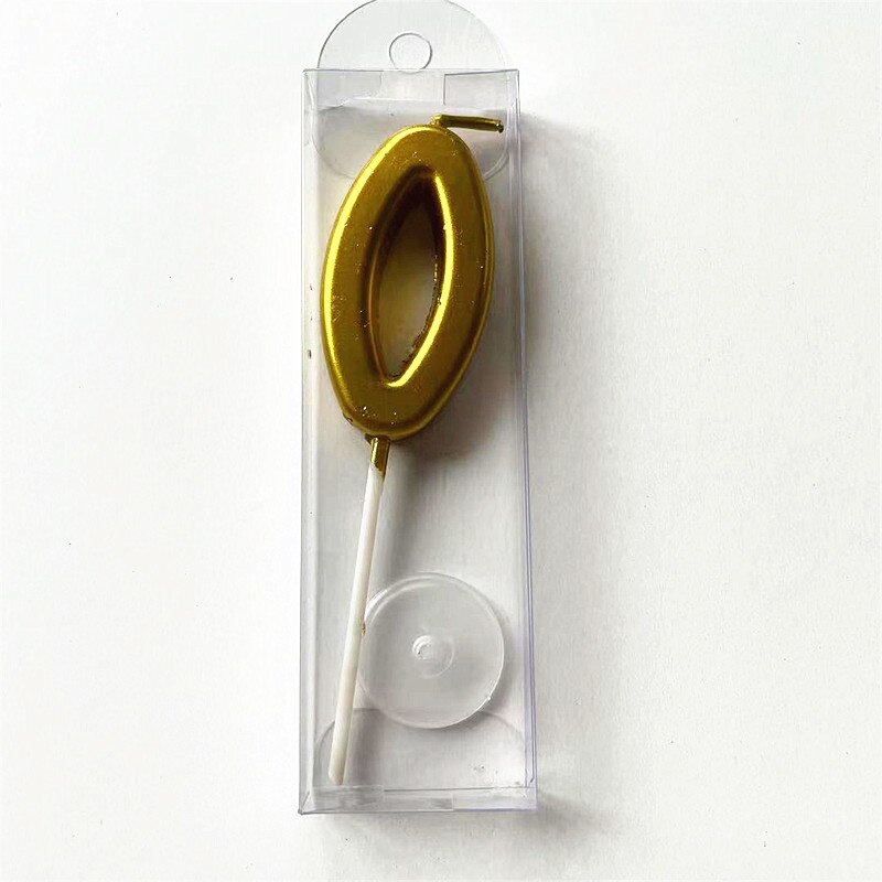 Gold Number 0-9 Happy Birthday Cake Candles Cake Top Decorating Tools Decor Candles DIY Wedding Home Party Decor Number Candle