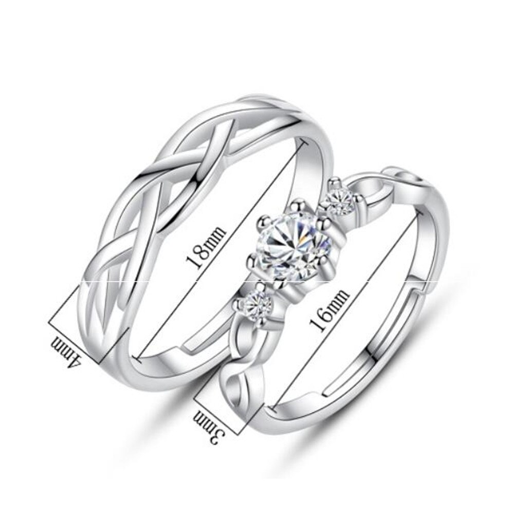 NEHZY – bague ouverte en argent S925, bijou de couple, d&#39;anniversaire de mariage, zircone cubique,