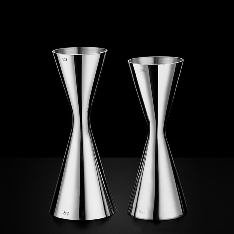 Double-headed Measuring Cup Cocktail Mixing Cup 304 Stainless Steel Ounce Glass Meter Integrated Cocktail Mixing Cup