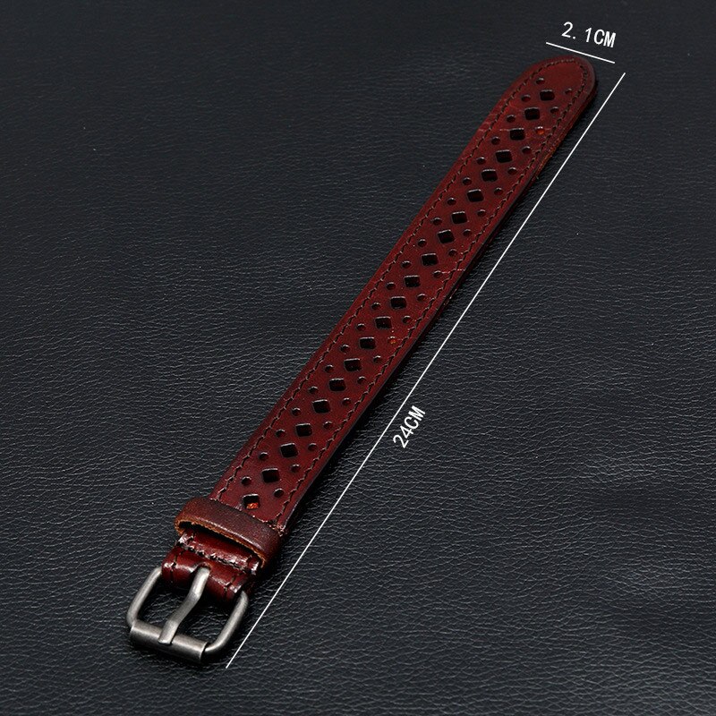 Niuyitid Retro Hollow Out Mannen Armband Hand Sieraden Pulsera Bijoux Party Drie Kleuren