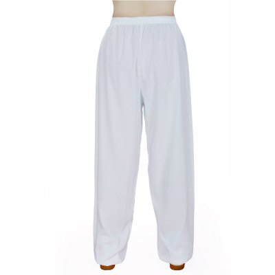 Frühling und sommer Synthetische baumwolle tai chi hosen kung fu pumphose sowohl männer und frauen: Weiß / S