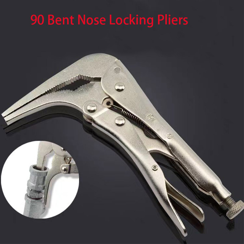 Multifunctional 90 Bent Nose Locking Pliers Strong Clamp Tool Universal Pressure Pliers Industrial-grade Manual Fixed Tools