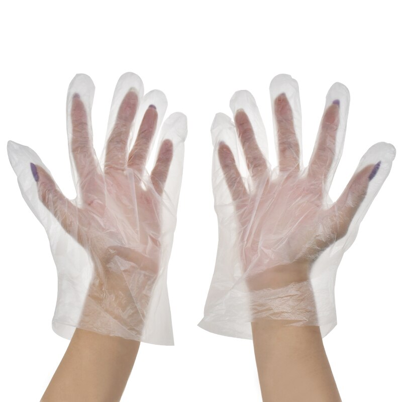 100Pcs Wegwerp Voedsel Prep Handschoenen Plastic Food Grade Transparante Veilig Handschoenen Voor Koken Eten Handling Keuken Bbq Tb S