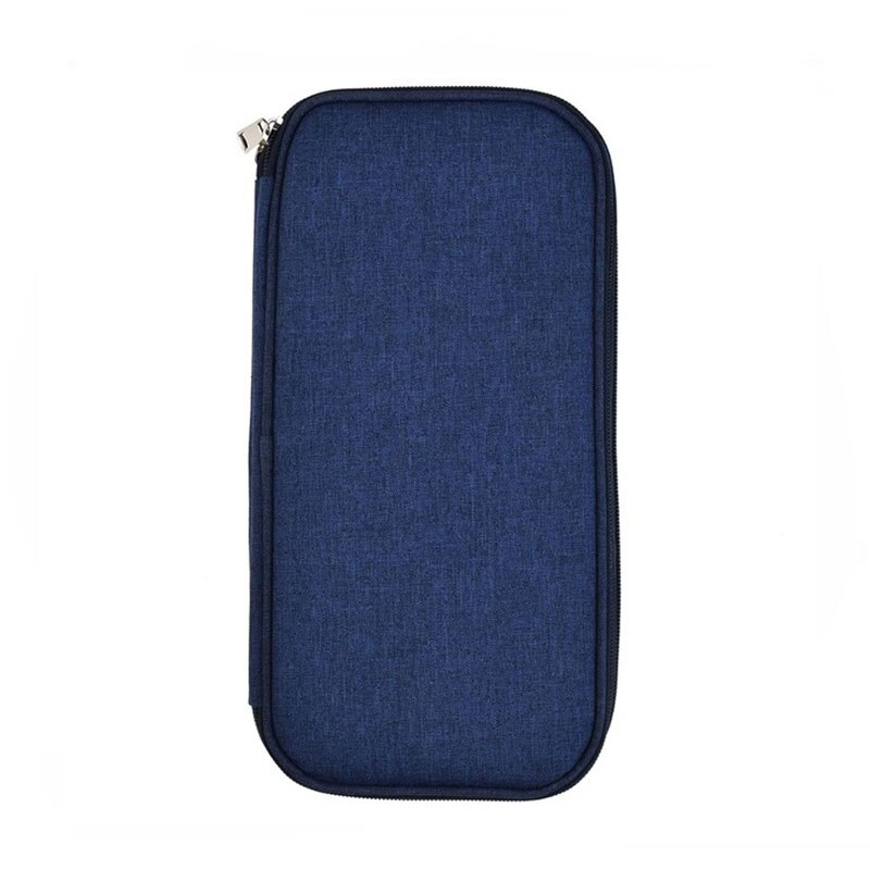 1 Pc Haak Opbergtas Met Rits Multi Kleuren Breien Accessoire Organizer Haak Haak Houder Hand Craft Naaien Naald Zak: blue long
