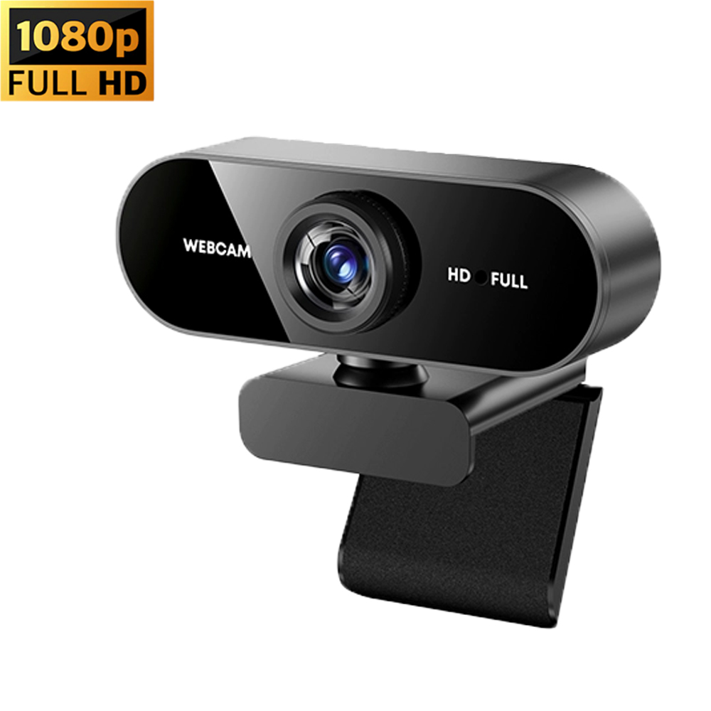 Webcam usb 1080p hd con microfono integrato per computer, webcam per videoconferenze, plug & play, con cancellazione del rumore, per laptop: Bianco